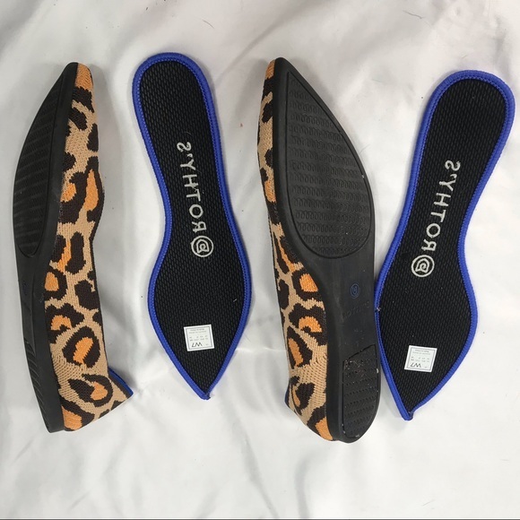 Rothy's The Point Flats in Leopard Retired Style - Picture 11 of 13